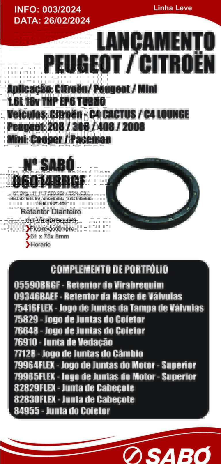 Info 003 Retentor Peugeot Citroen THP EP6 1.6L 16v TURBO pdf