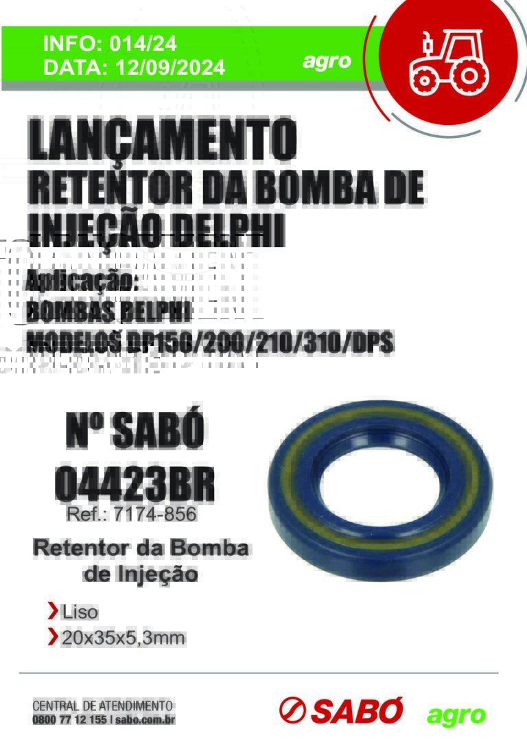 Info 014 Lancamento Retentor Bomba DELPHI pdf